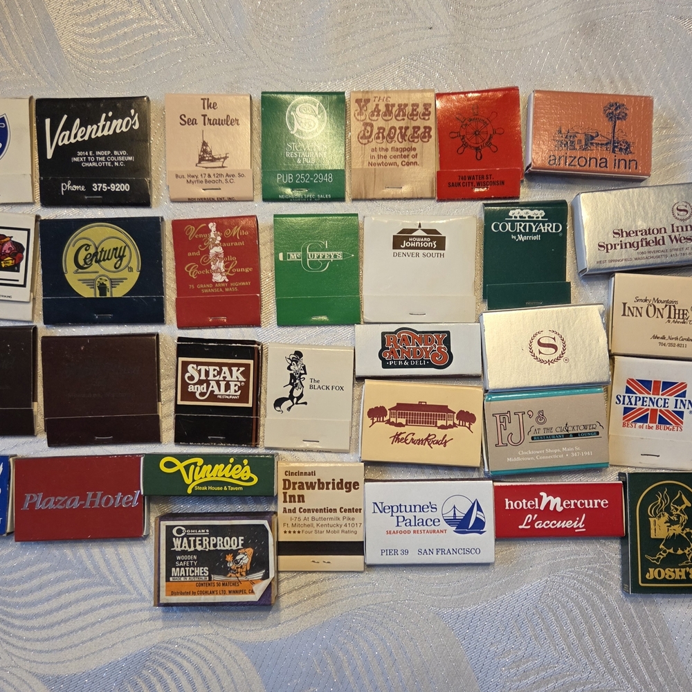 Vintage Matchbook Collection - Multi States
